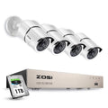 8-Channel 1080p 1TB DVR Security Camera System with 4 Wired Bullet Cameras Z784858