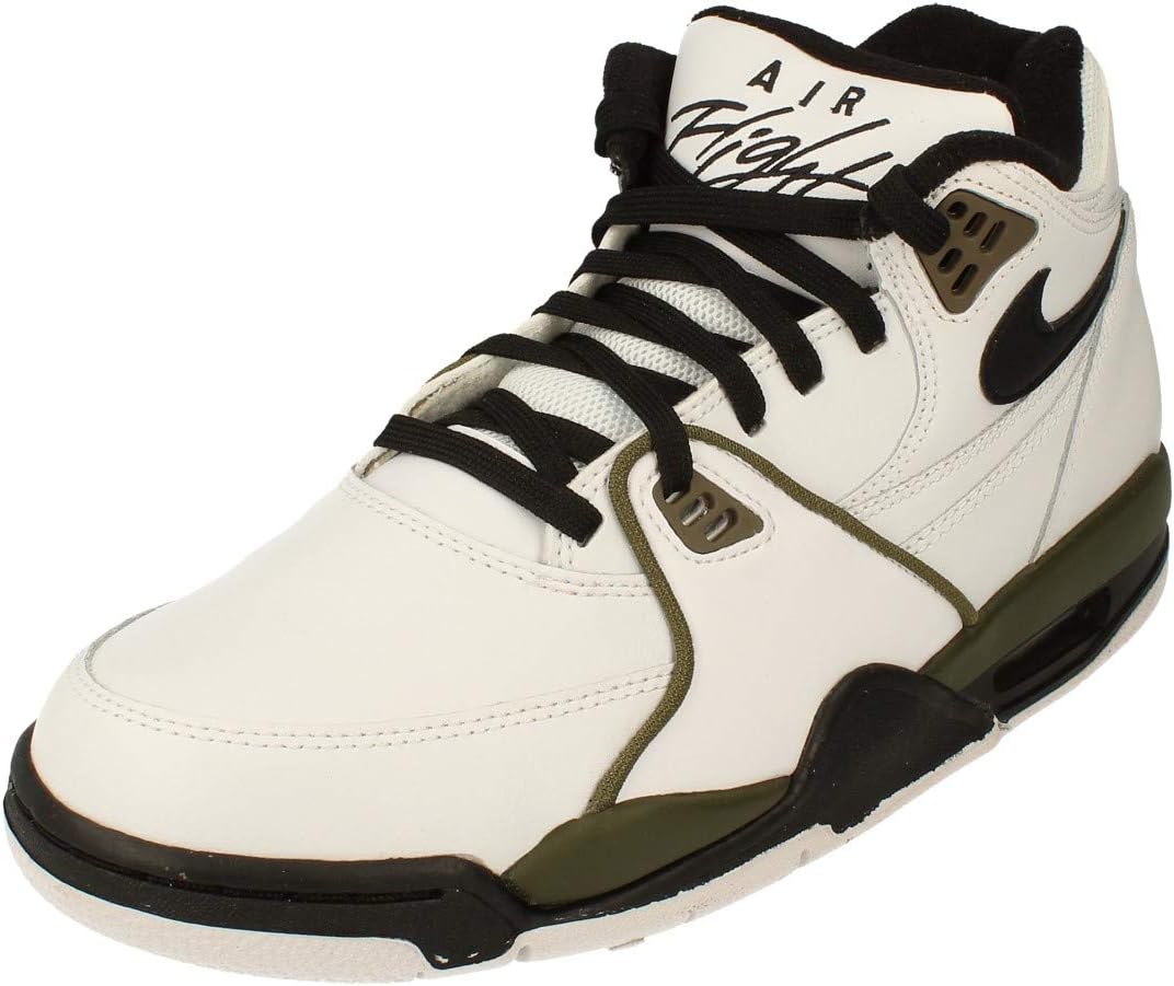 Mens Sneakers Shoes (White Black Medium Olive) K931