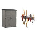 54 Cubic Ft. Vertical Resin Outdoor Storage Shed with Lockable Double Doors L325453
