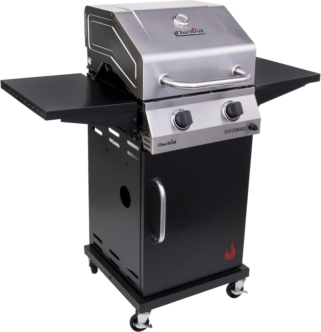 Stainless/Black 2-Burner Liquid Propane Gas Grill A704234