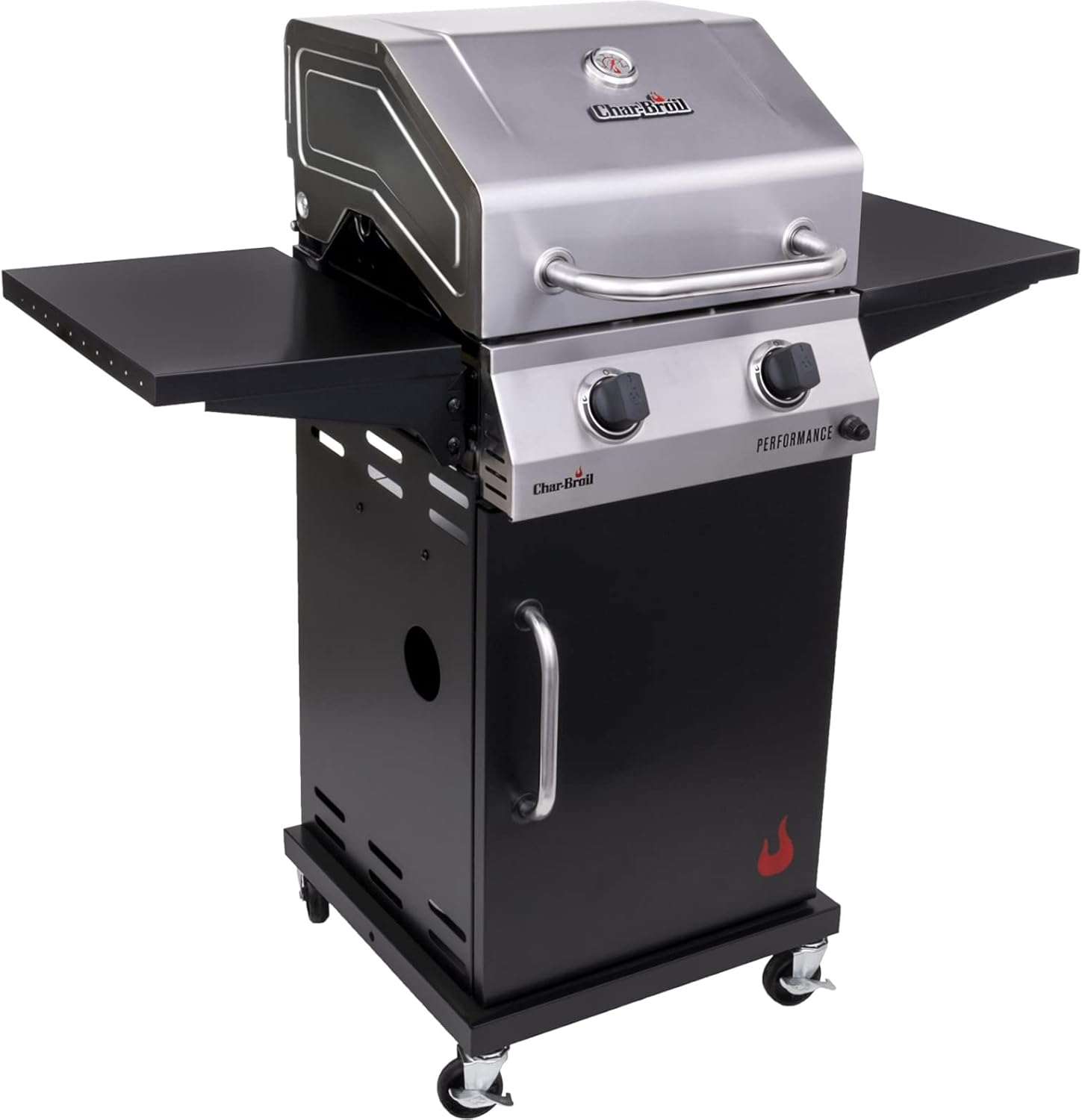 Stainless/Black 2-Burner Liquid Propane Gas Grill A704234