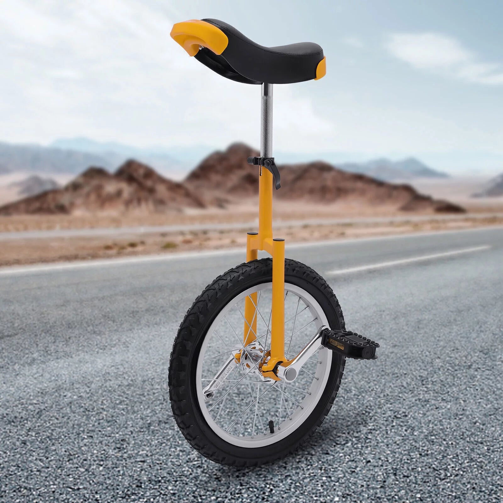 16 Wheel Unicycle with Steel Rim, Adjustable Height Z791