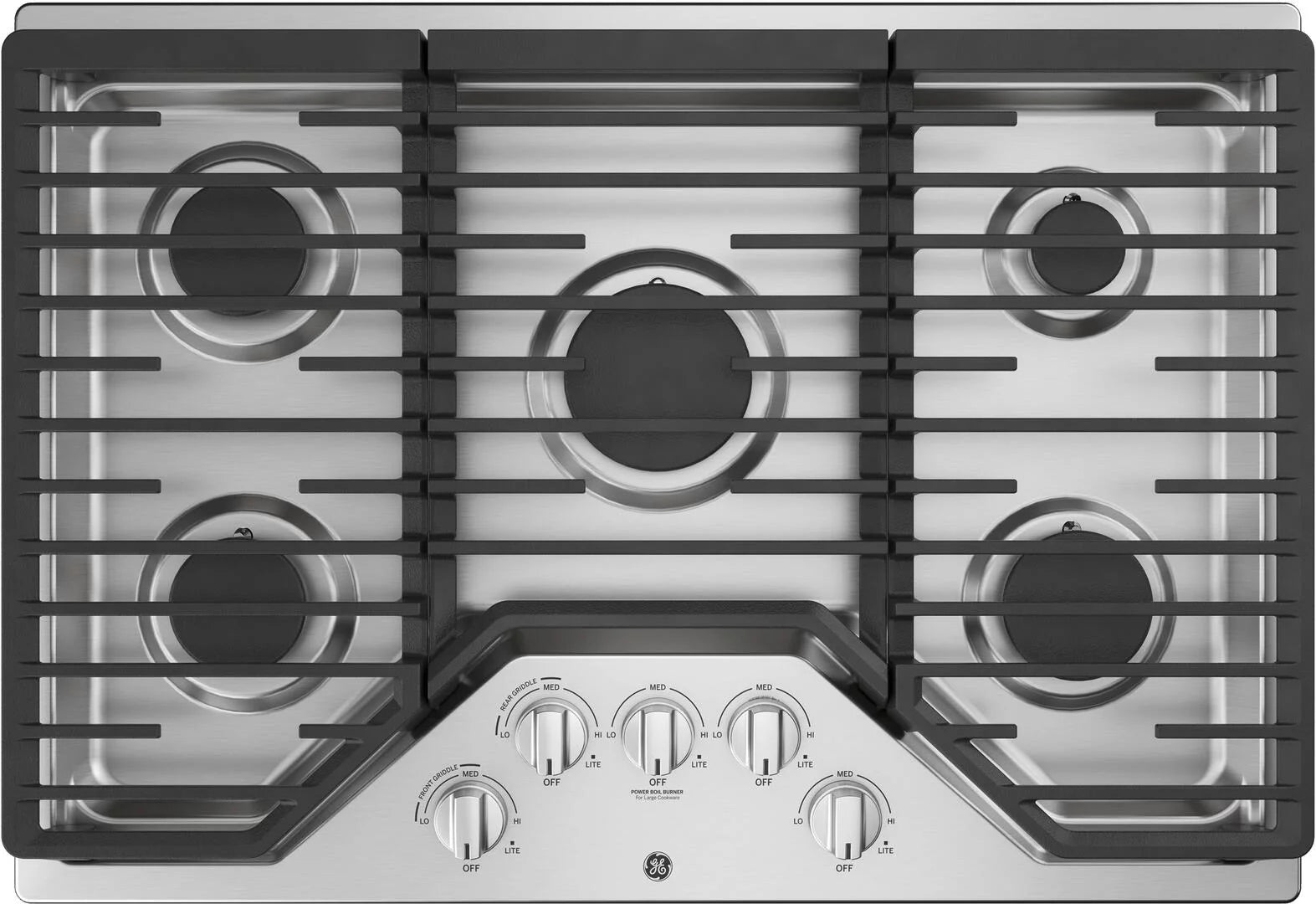 30" Built-In Gas Cooktop with 5 burners in Stainless Steel F89949