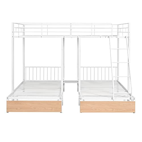 Black Triple Bunk Bed Twin Size Q927363