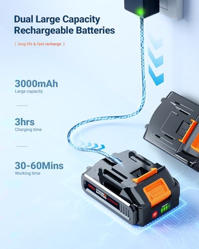Cordless Pressure Washer with Rechargeable 3.0Ah Batteries Z213761