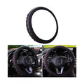 Black Elastic Stretch 14.5-15Inch Universal Steering Wheel Cover V1930