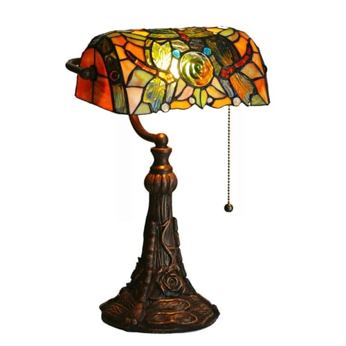 Stained Glass Table Lamp 15.5" Tall Y136