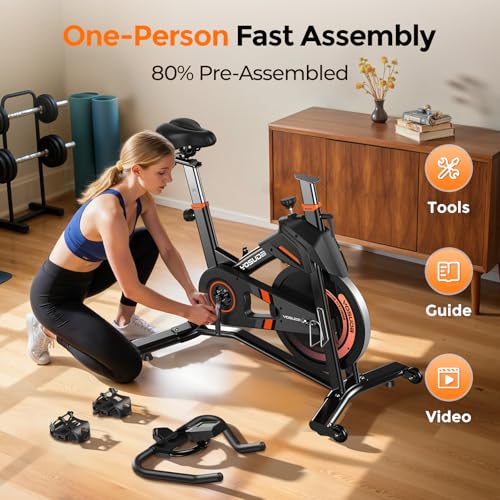 Light Commercial Magnetic Exercise Bike with Bluetooth Q914597