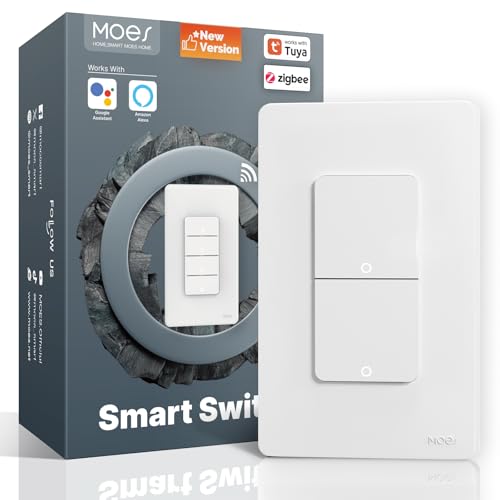 Zigbee Smart Switches, No Neutral Wire, Single Pole Light Switch S607109