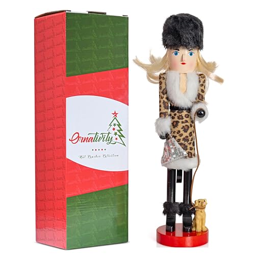 15" Wooden Glitter Nutcracker Doll T98601
