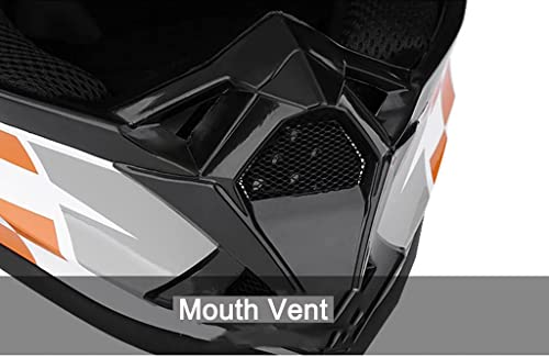 Adult Off-Road Mountain Full Face Helmet with Gloves Goggles DOT Certified E238534