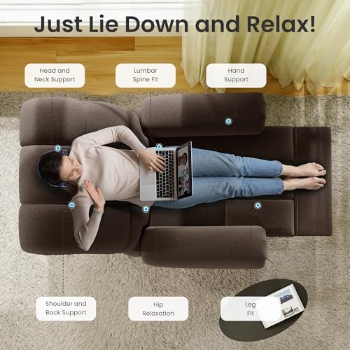 Beige White Power Recliner Chair N48489