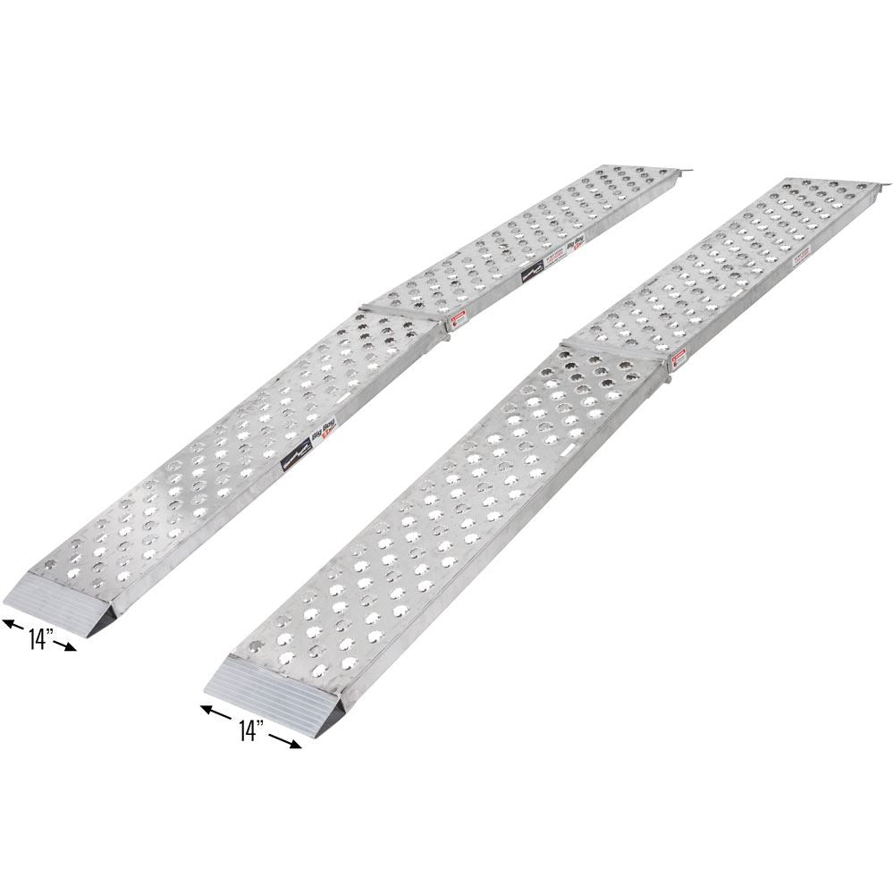 Aluminum 10' Arched Dual Runner Folding ATV Ramps T8762