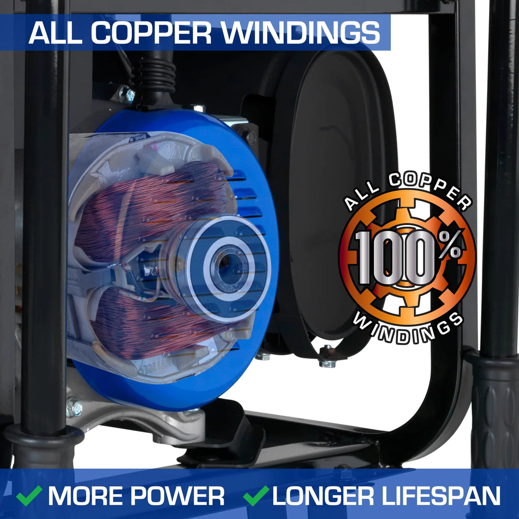 13,000-Watt 500cc Portable Hybrid Gas Propane Generator D932946