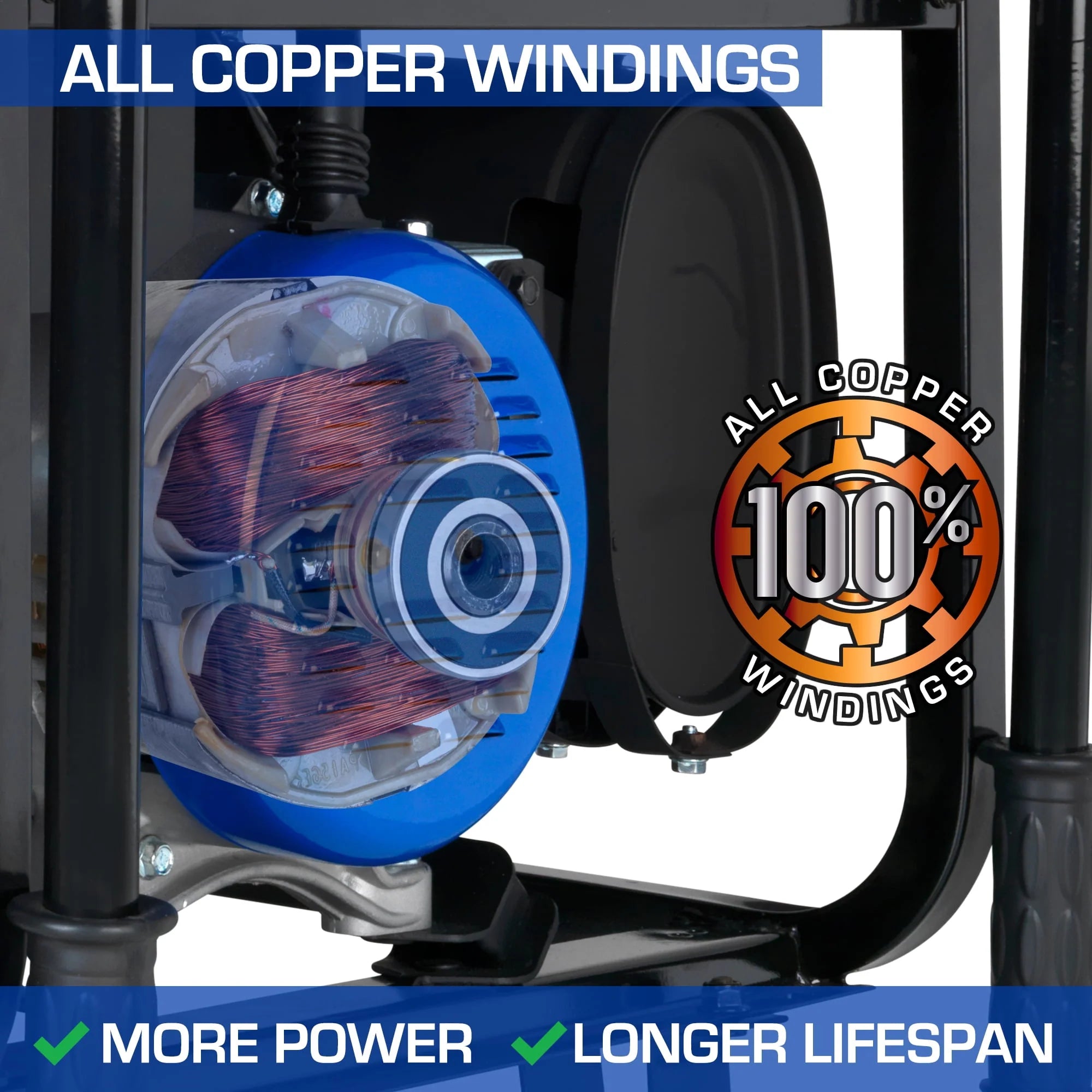 13,000-Watt 500cc Portable Hybrid Gas Propane Generator D932946