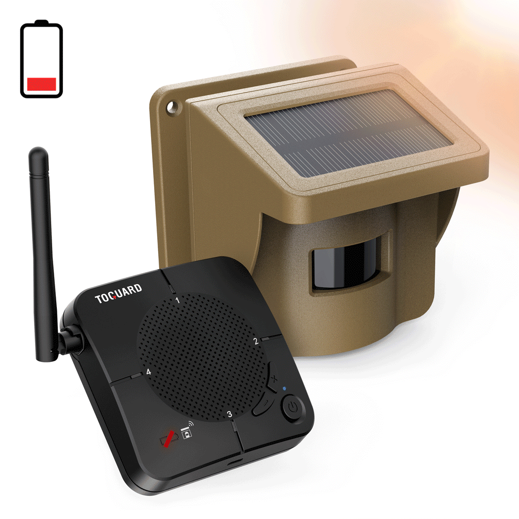 Solar Driveway Alarm Wireless Weatherproof 1/2 Mile Long Range Motion Sensor Alarm M8498
