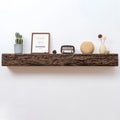 52inch Distressed Brown Floating Concrete Fireplace Mantel Shelf C396