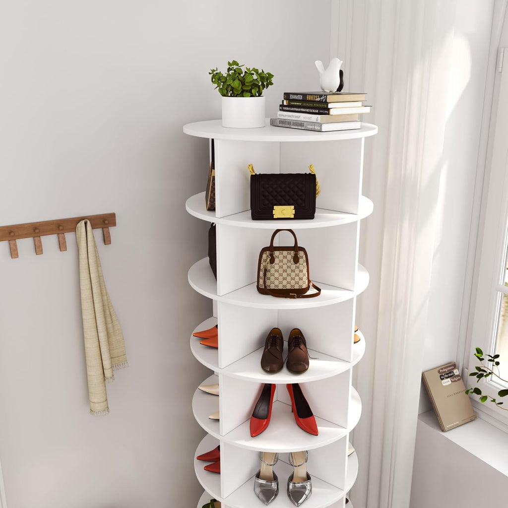 7-Tier Tall Rotating Shoe Rack Z643286