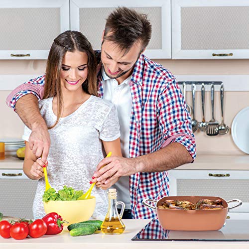 5 Pcs Non Stick Copper Cookware Set I499