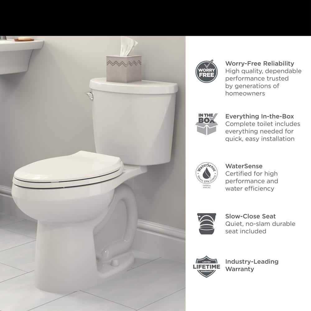 White 1.28 GPF Single Flush Elongated Toilet X2339