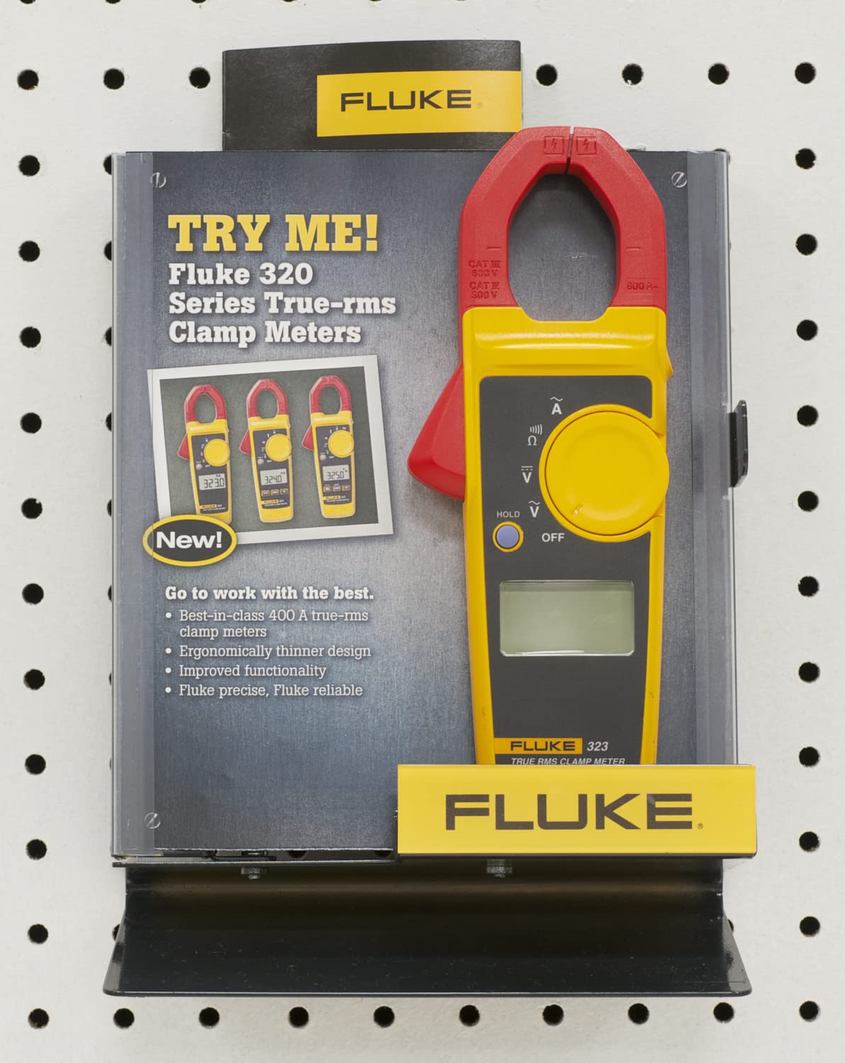 Clamp Meter, Measures AC Current to 400 A, AC/DC Voltage to 600 V, Resistance and Continuity, with Soft Carrying Case B5813