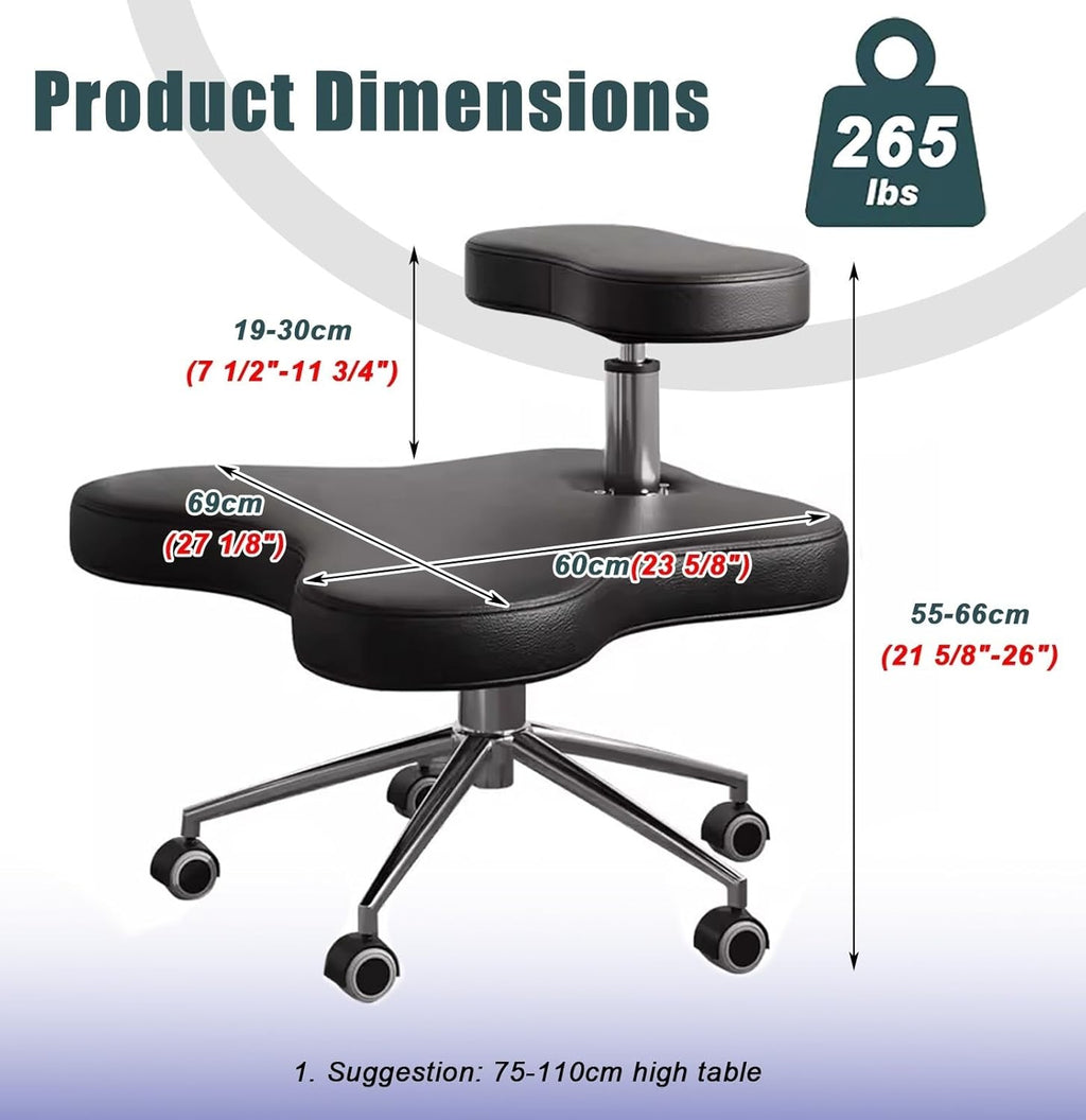 Adjustable Armless Kneeling Chair D813