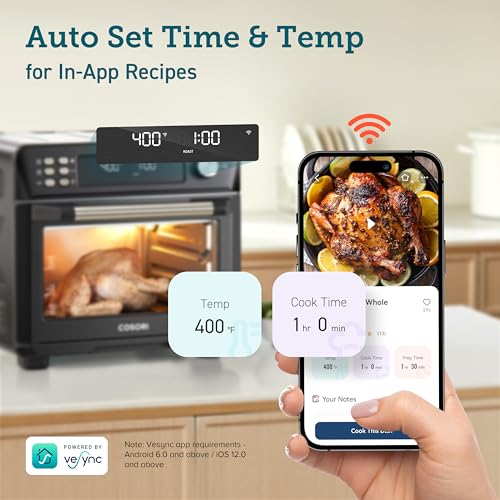 12-in-1 Air Fryer Toaster Oven Combo with 3 Accessories K311852