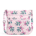 Cotton Triple Zip Hipster Crossbody Purse D3935