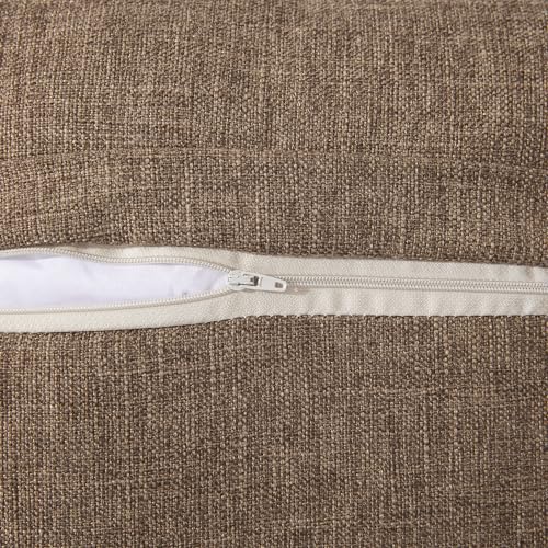 Set of 2 Cool Grey Pillow Covers 18 x 18 Inches with Coconut Buttons E4273