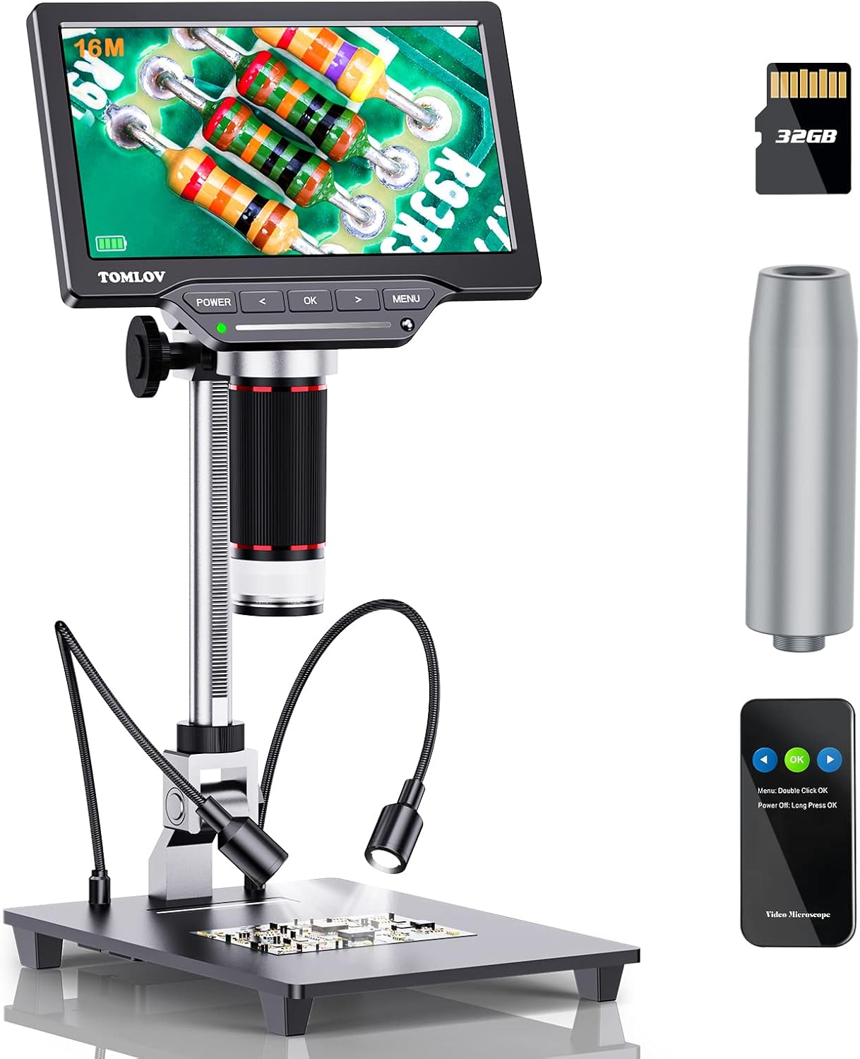 8.5'' Digital Microscope 50X-1300X with 12MP Camera F118286