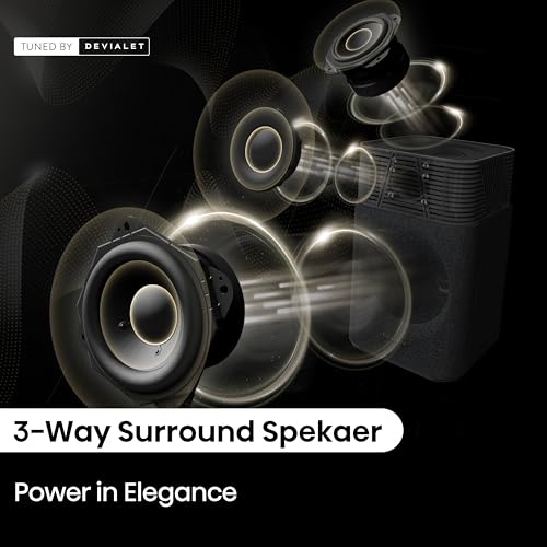 4.1.2Ch Sound Bar with Wireless Subwoofer, Dolby Atmos, DTS:X, Bluetooth 5.3, 4K HDMI Pass Through, HDMI/AUX/ARC/Optical/USB J764