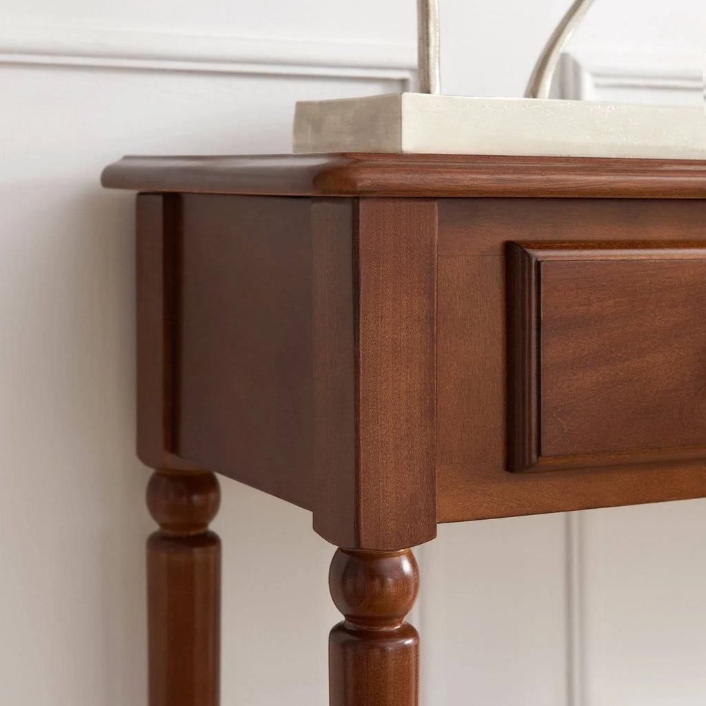 Coastal Double Hall Console Table in Pecan J21922