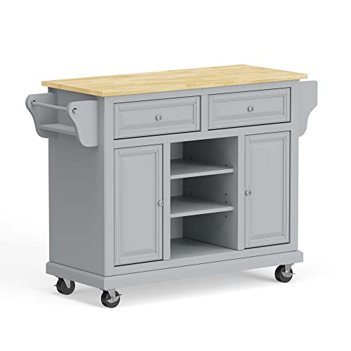 Cherry Wood Top Kitchen Cart V839