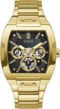 Black Dial Gold-Tone Stainless Steel Watch R35509