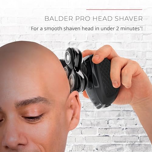 Black Cordless Waterproof Head Shaver K1227