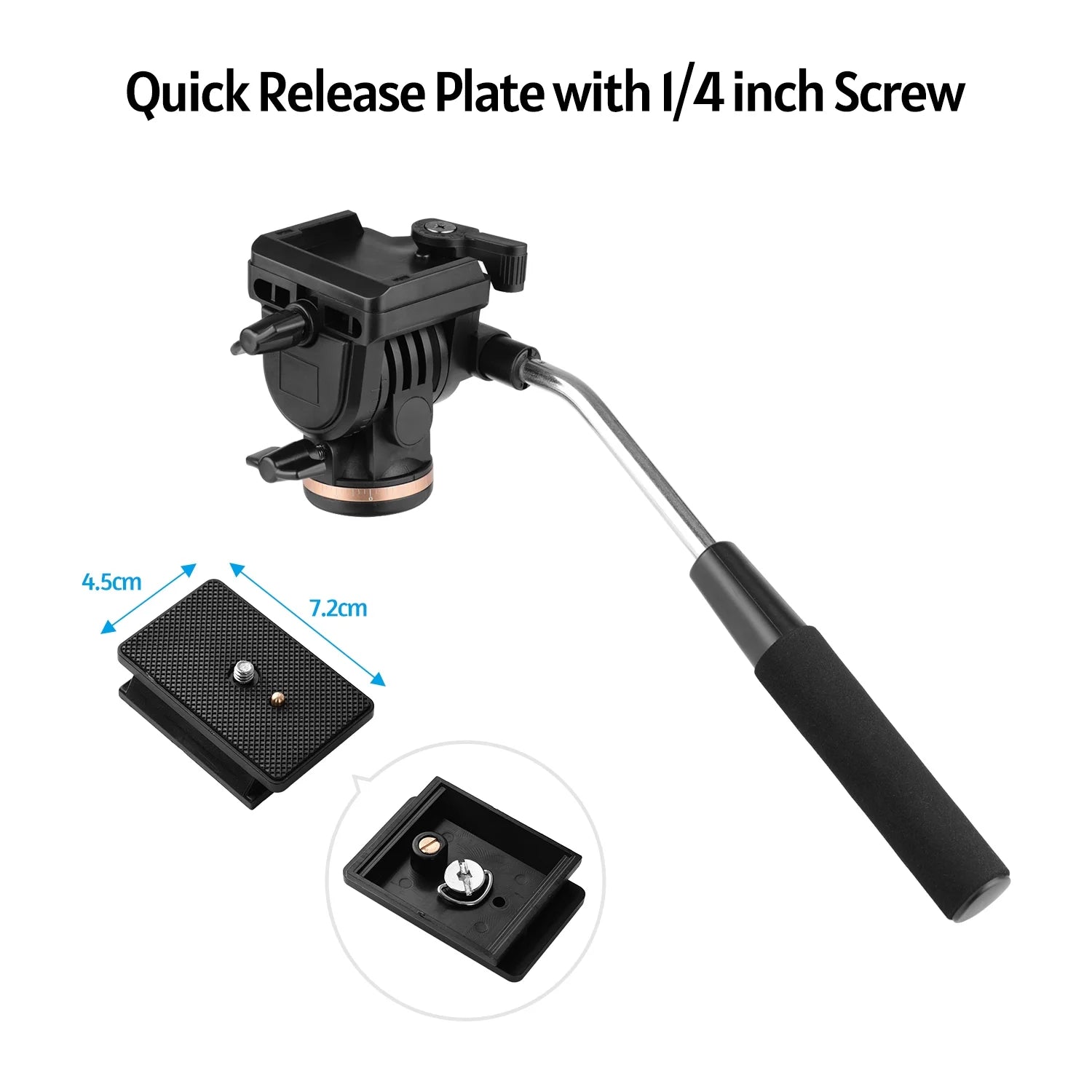 Aluminum Alloy Photography Monopod Stand with Detachable Tripod Base and Carry Bag O981