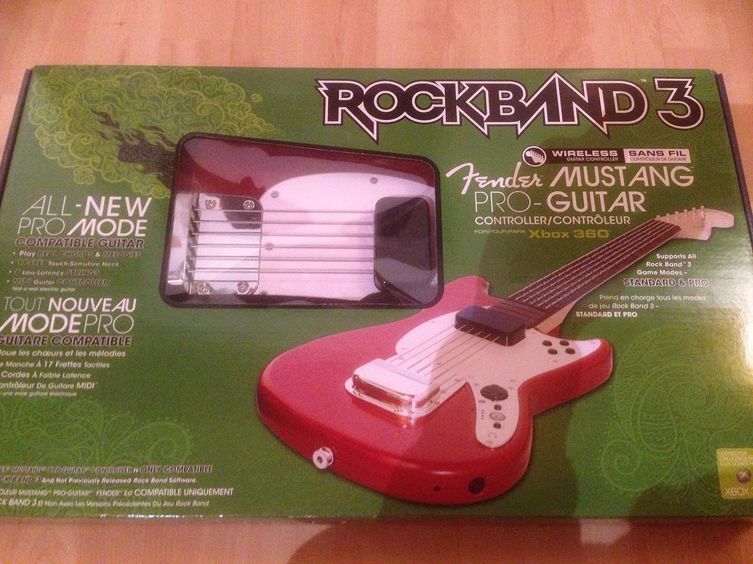 Wireless Fender Mustang PRO-Guitar Controller for Xbox 360 W6585