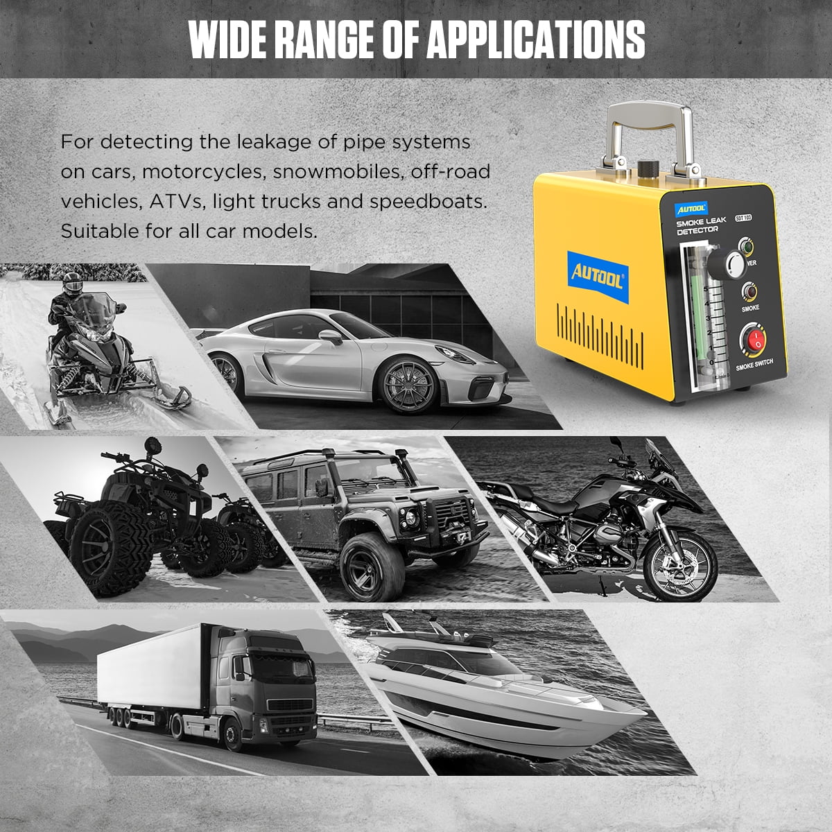 DC12V Car EVAP Smoke Machine Leak Tester K620606