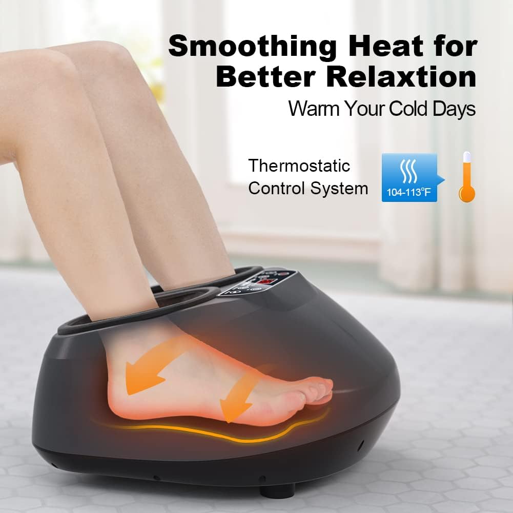 Foot Massager with Remote Control, Shiatsu with Heat, Air Compression J73025