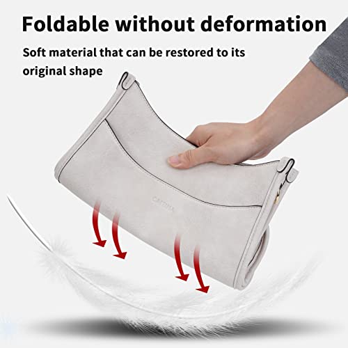 Vegan Leather Crossbody Shoulder Bag with 2PCS Adjustable Strap V60733