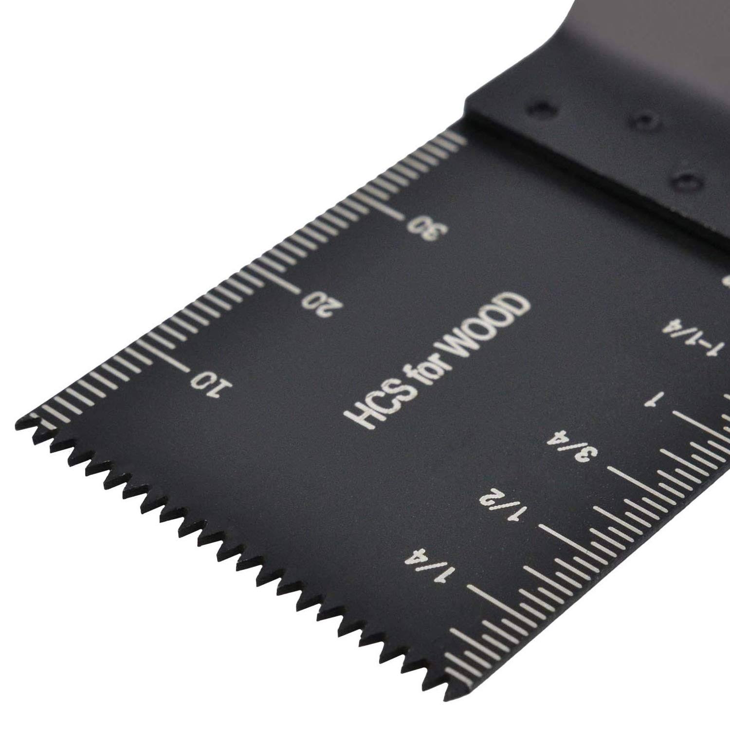 50pcs Wood Oscillating Multitool Saw Blades Universal Quick Release Black Z9623