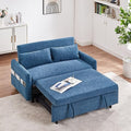 Gray Velvet Convertible Sleeper Sofa Bed R40103