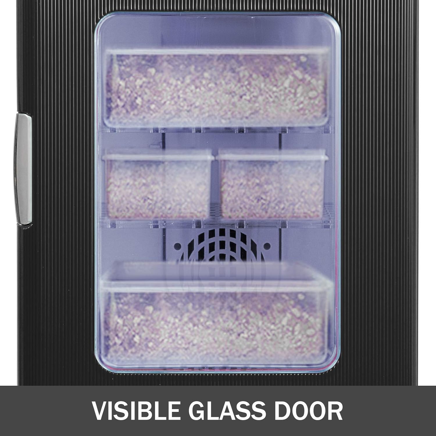 Black Reptile Egg Incubator 25L Capacity Mini Digital Cabinet Style with Heating and Cooling 5-60°C 12V/110V P17457