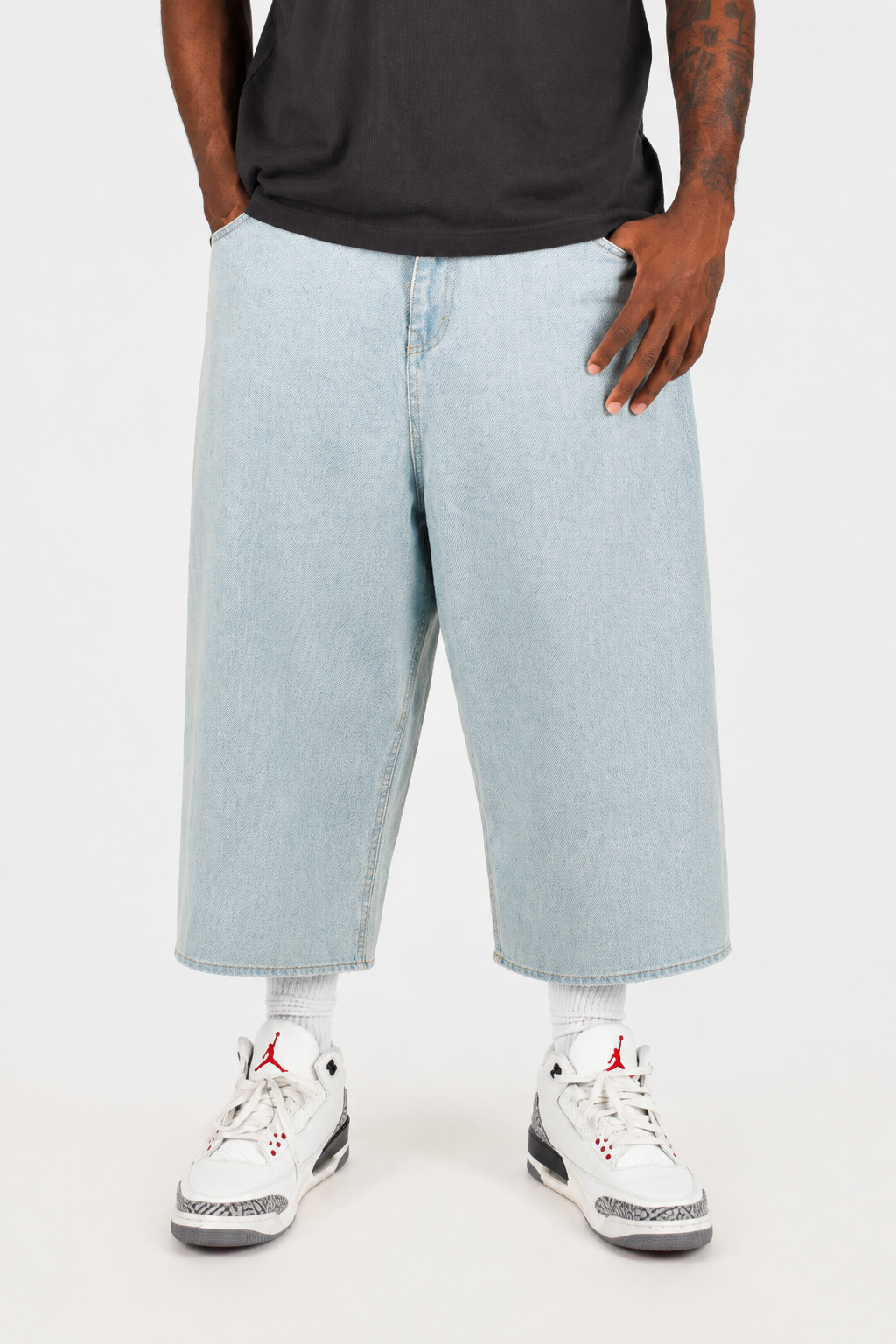 Balloon Cut Denim Jorts