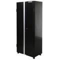 72 in. H x 30 in. W x 18 in. D Steel Tall Garage Cabinet Black M3307