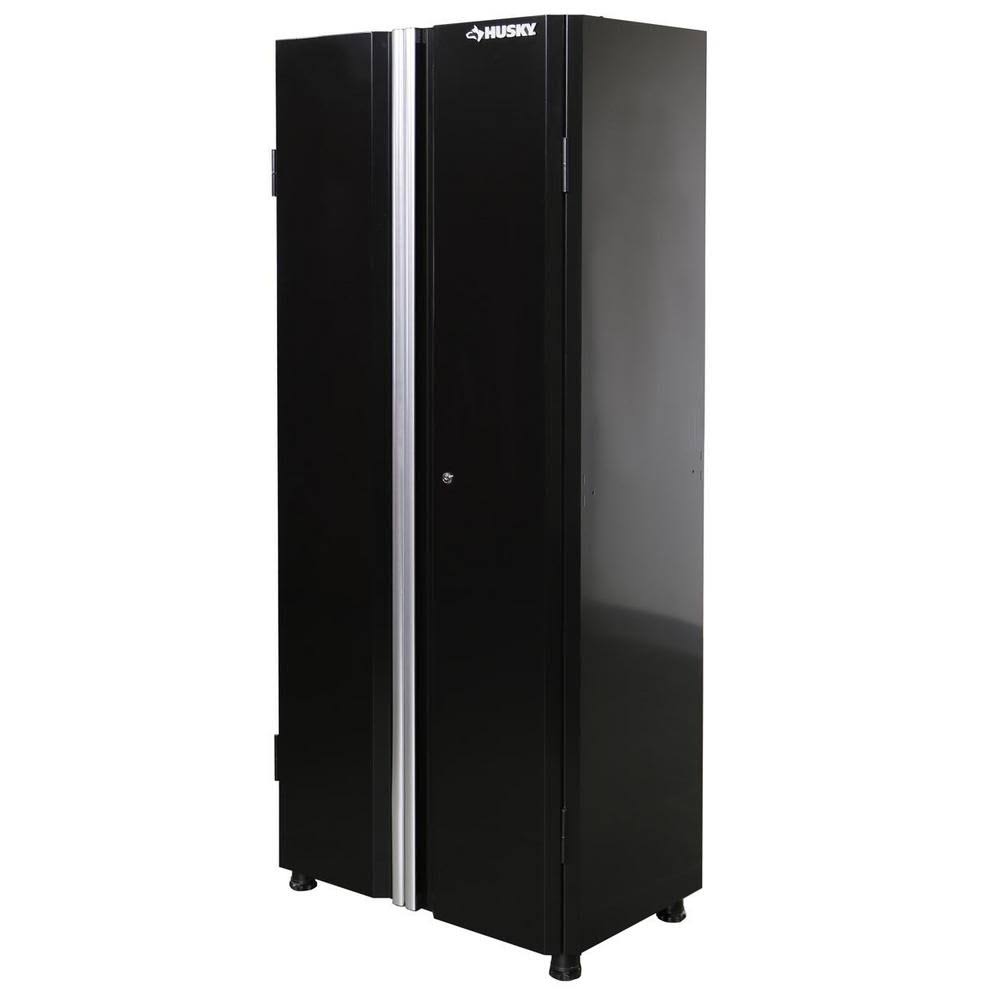 72 in. H x 30 in. W x 18 in. D Steel Tall Garage Cabinet Black M3307