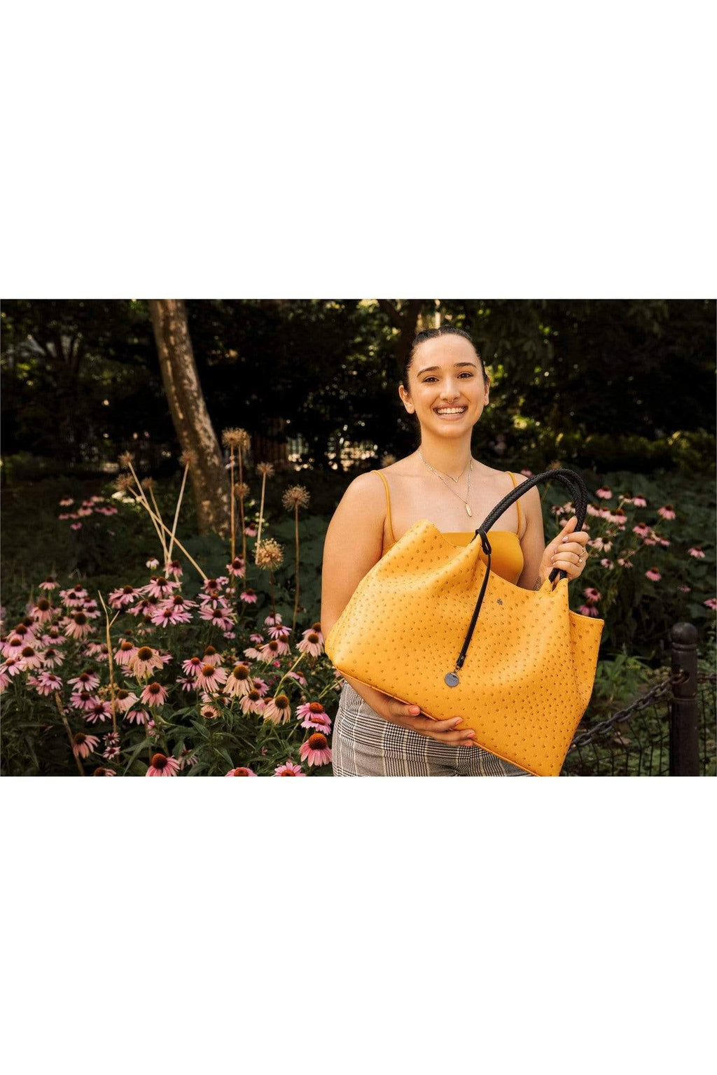 Lavender Vegan Leather Tote Bag E201