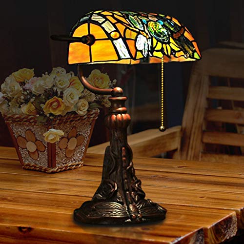 Stained Glass Table Lamp 15.5" Tall Y136