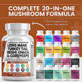Lions Mane 3000mg 20in1 Mushroom Supplement 60 Count N4720