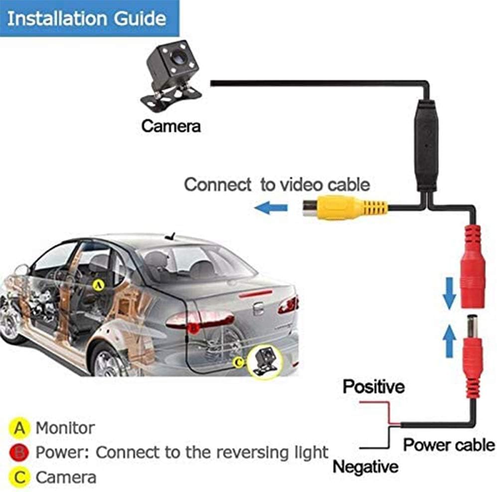 Waterproof 170° Wide Angle 12 LED Night Vision Backup Camera R561